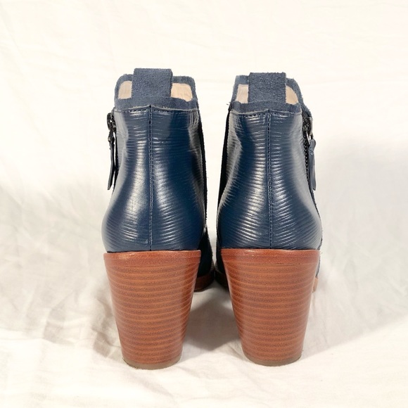 Matt Bernson “Holt” Blue Suede Ankle Boots Size 10 - Picture 6 of 8